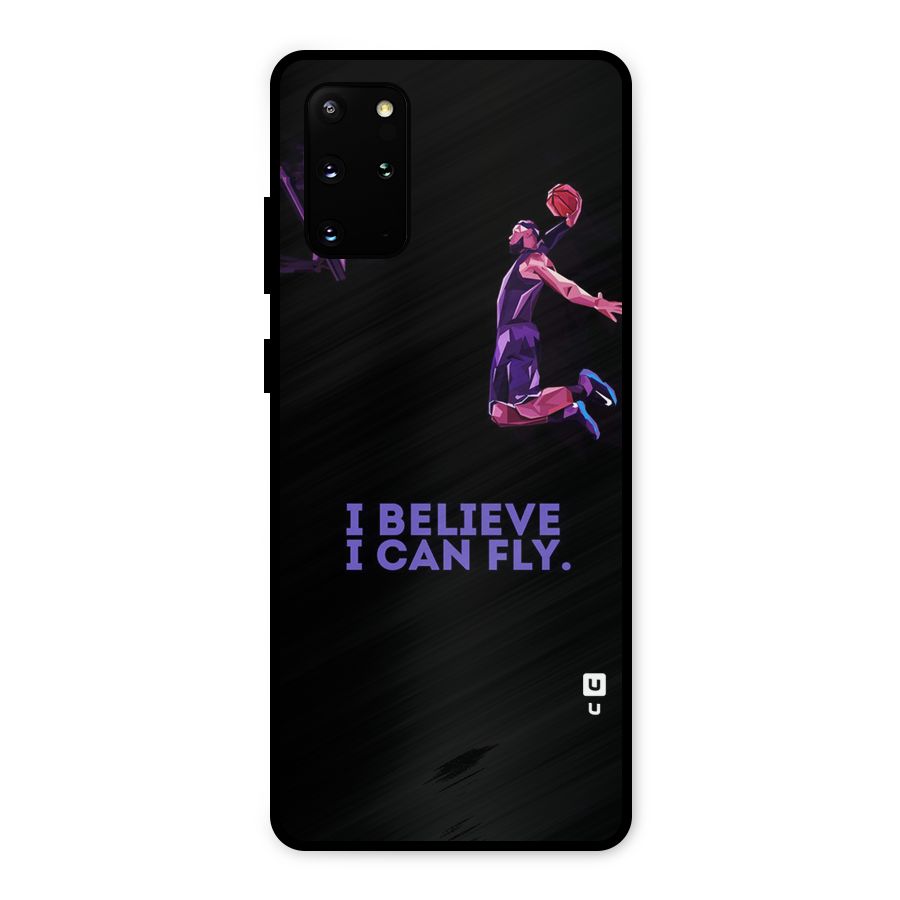 Believe And Fly Metal Back Case for Galaxy S20 Plus