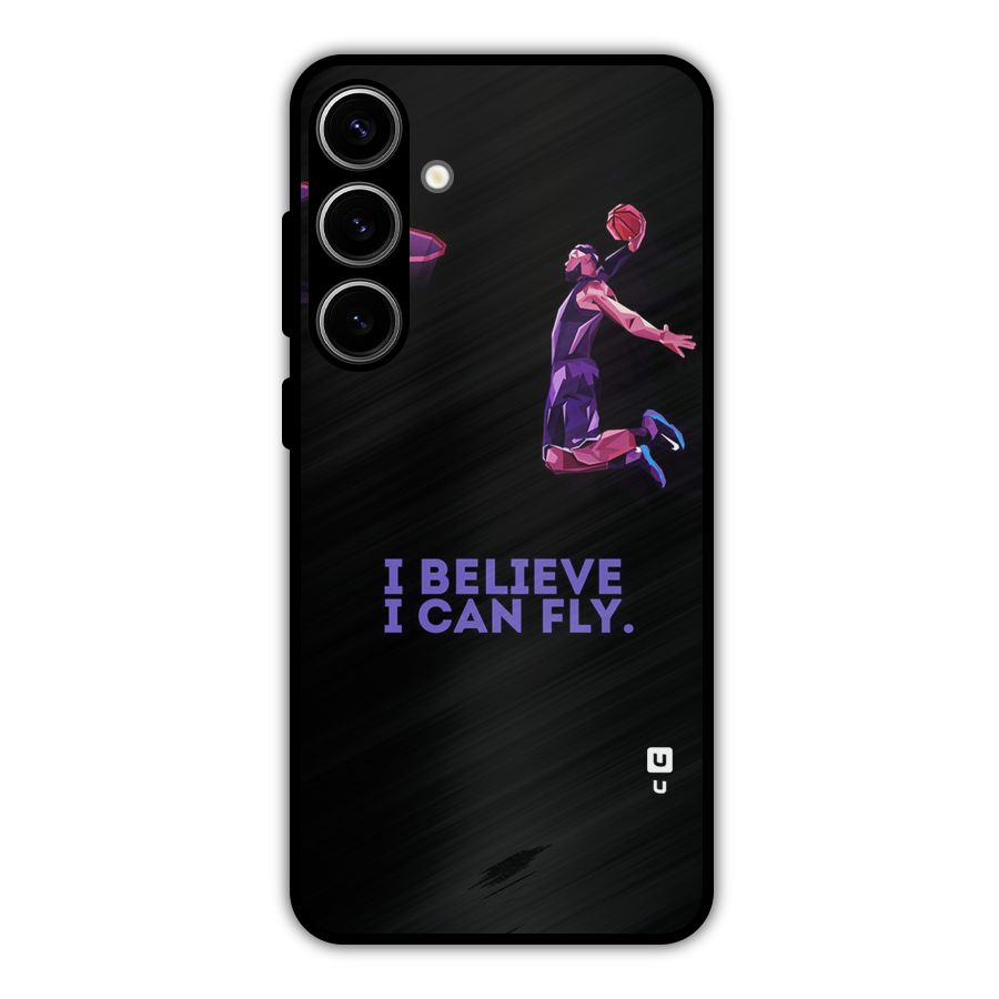 Believe And Fly Metal Back Case for Galaxy S24 Plus