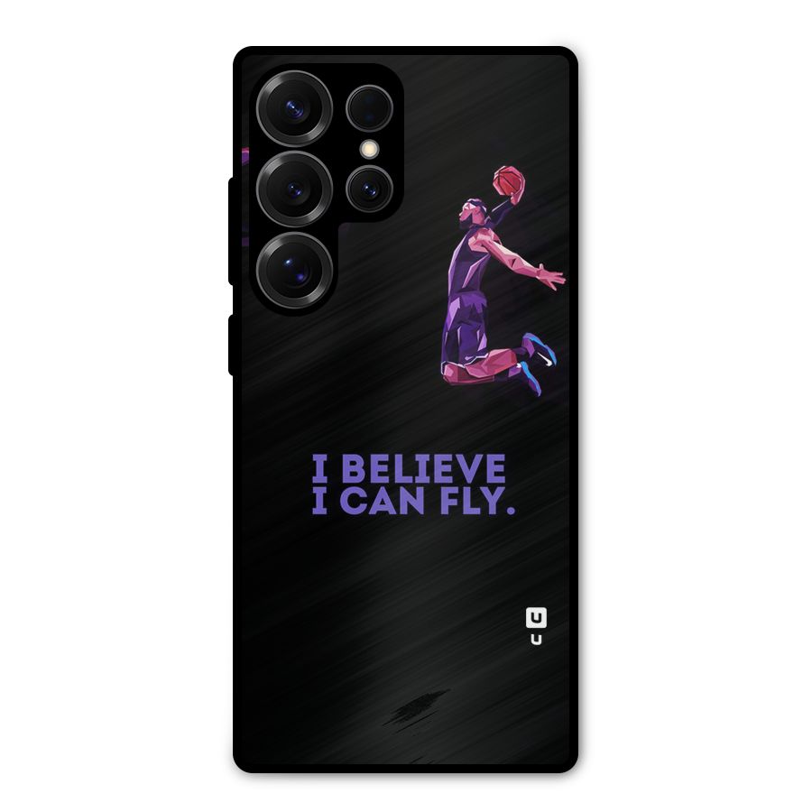 Believe And Fly Metal Back Case for Galaxy S25 Ultra