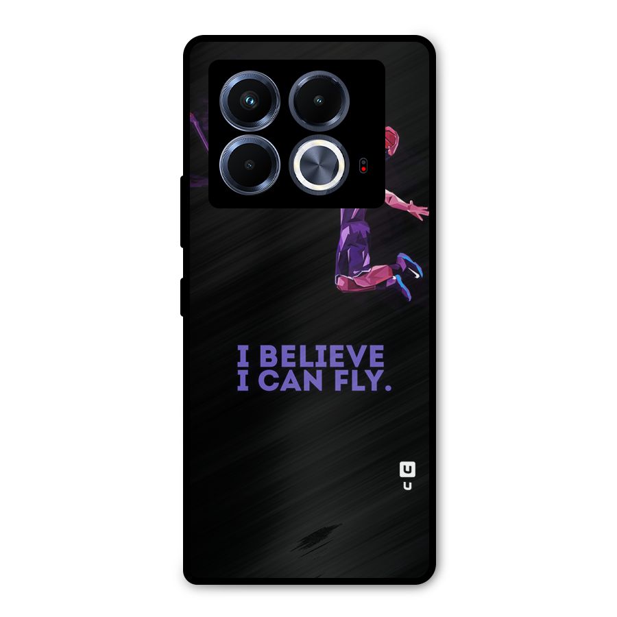 Believe And Fly Metal Back Case for Infinix Note 40 5G