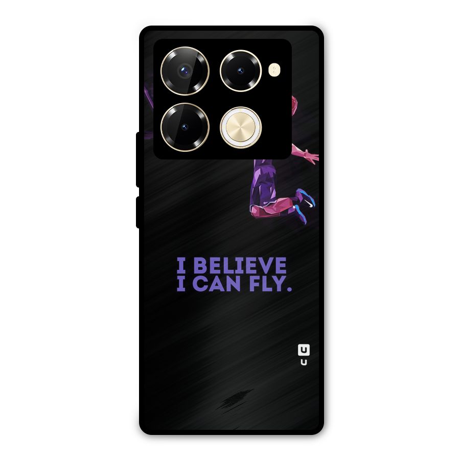 Believe And Fly Metal Back Case for Infinix Note 40 Pro