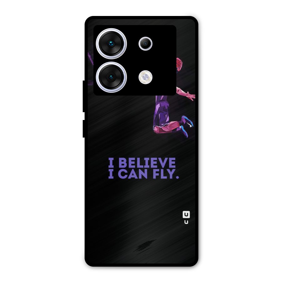 Believe And Fly Metal Back Case for Infinix Zero 30 5G
