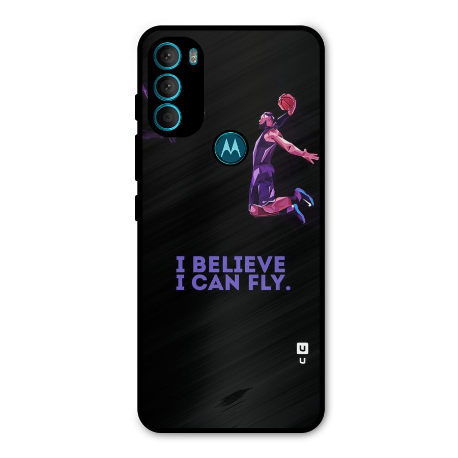 Believe And Fly Metal Back Case for Moto G71 5G