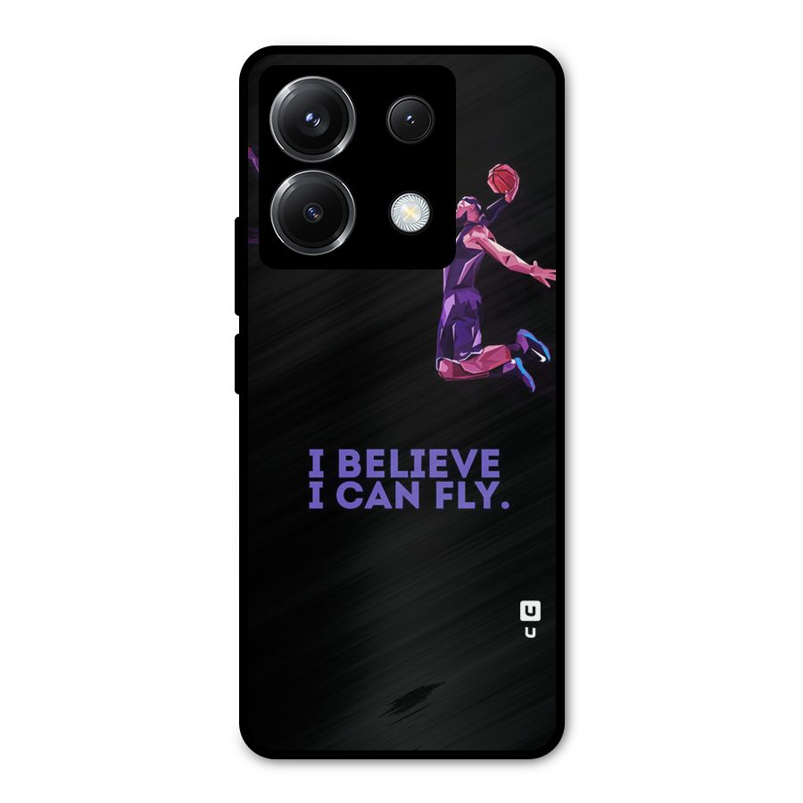 Believe And Fly Metal Back Case for Poco X6