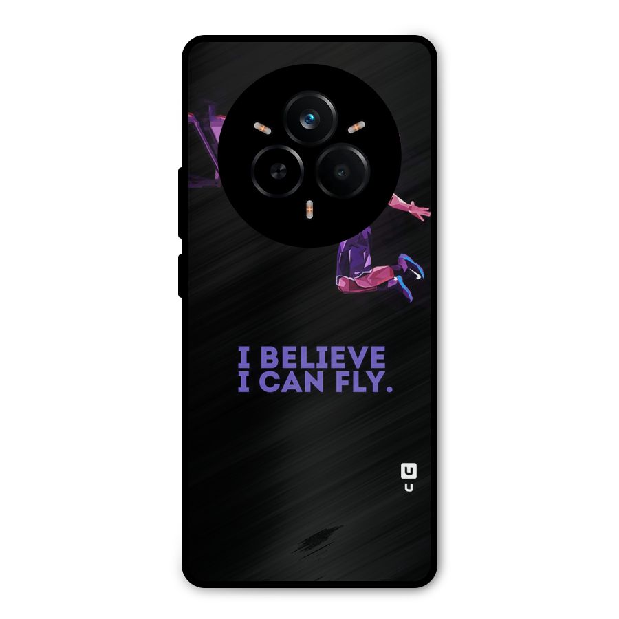 Believe And Fly Metal Back Case for Realme 14 Pro Plus