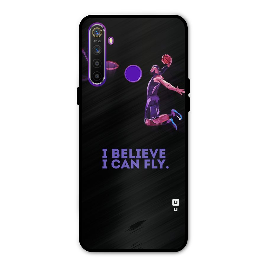 Believe And Fly Metal Back Case for Realme Narzo 10