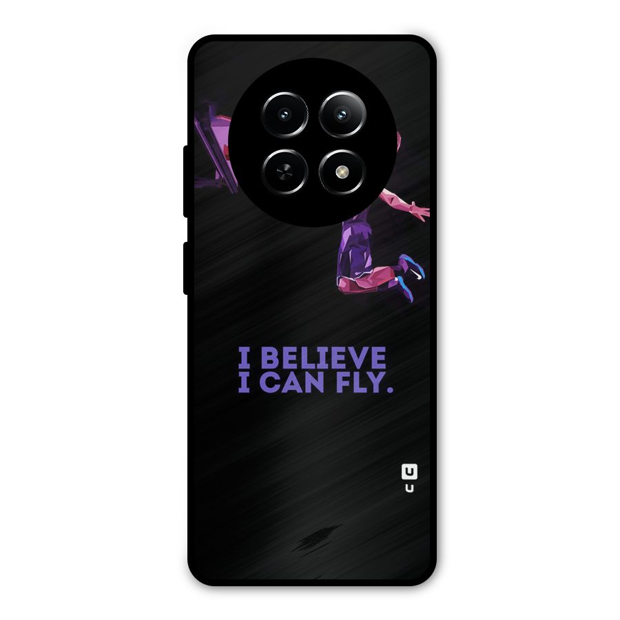 Believe And Fly Metal Back Case for Realme Narzo 70x 5G