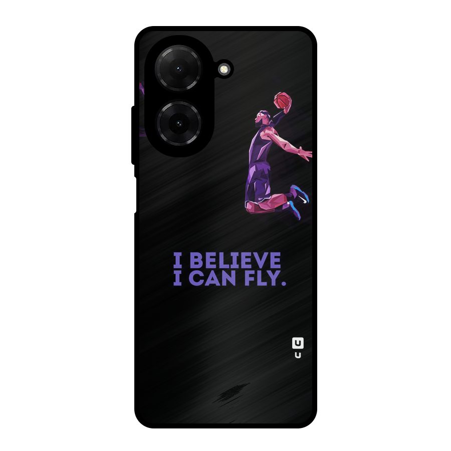 Believe And Fly Metal Back Case for Redmi A5 4G