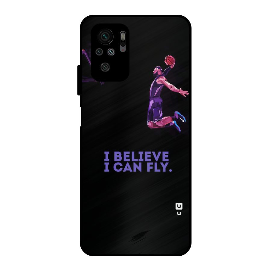 Believe And Fly Metal Back Case for Redmi Note 10