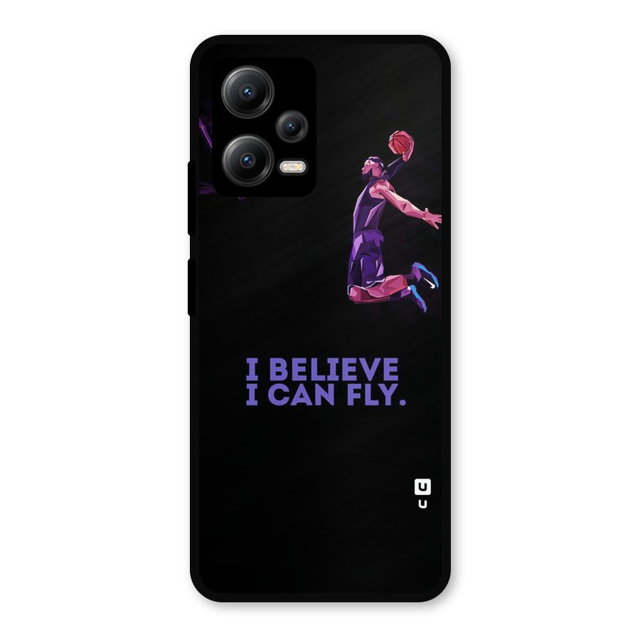 Believe And Fly Metal Back Case for Redmi Note 12 5G