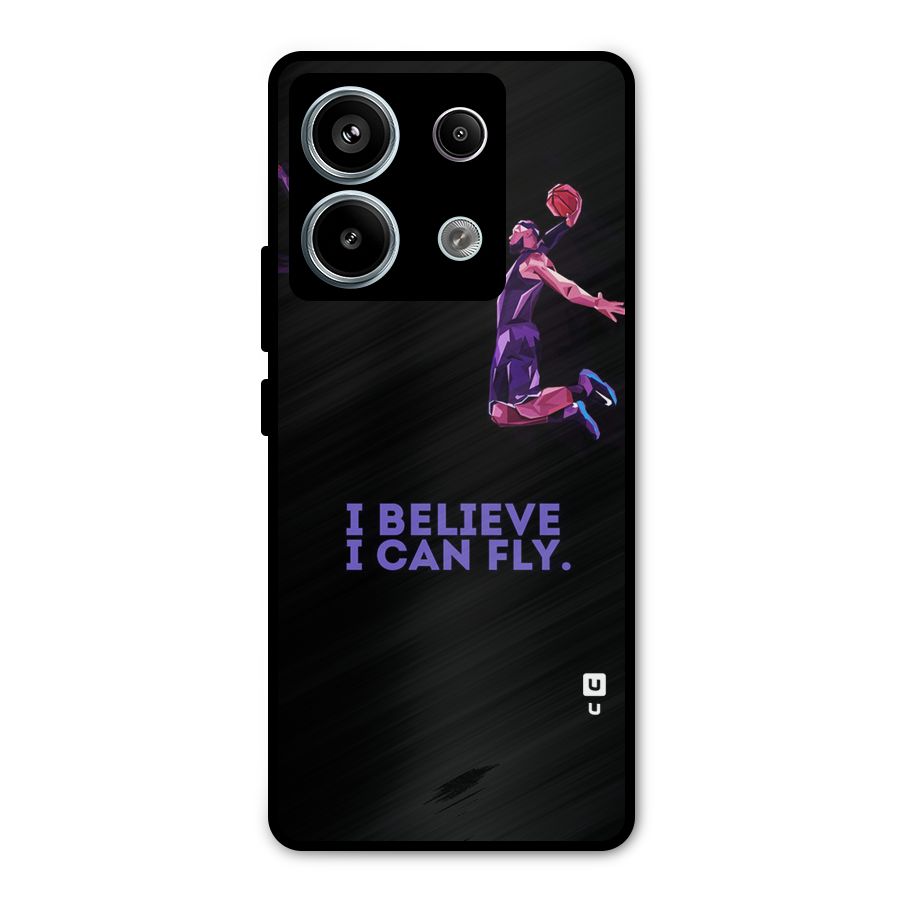 Believe And Fly Metal Back Case for Redmi Note 13 Pro 5G