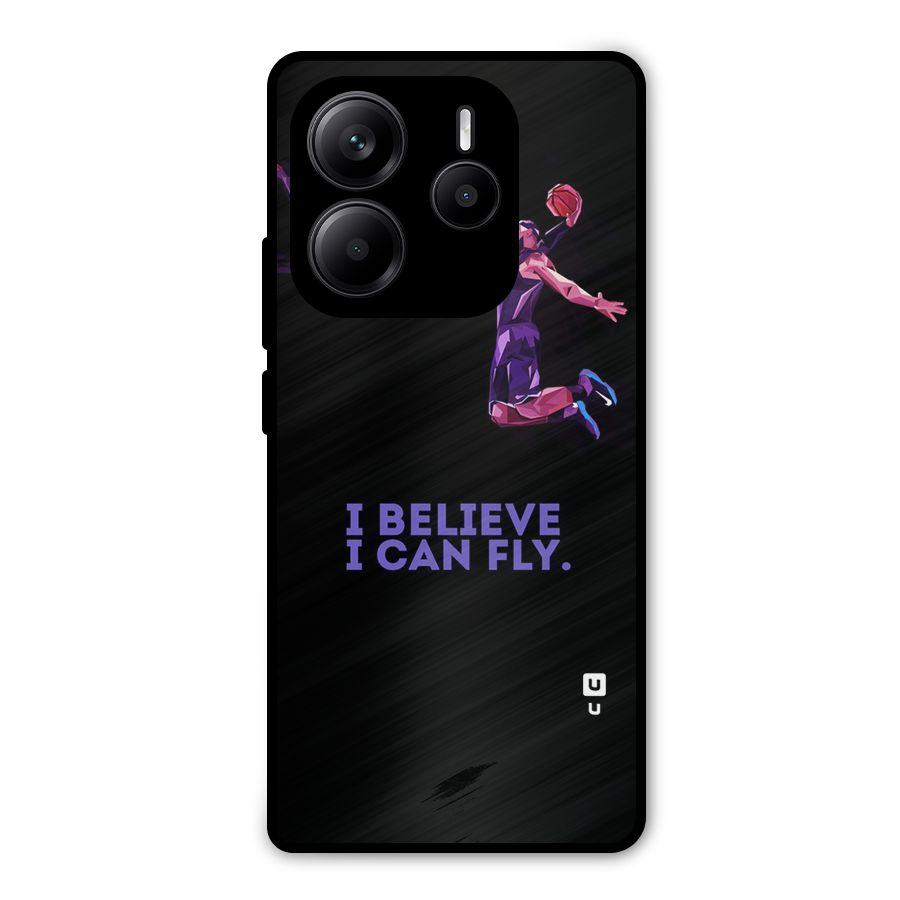Believe And Fly Metal Back Case for Redmi Note 14 5G