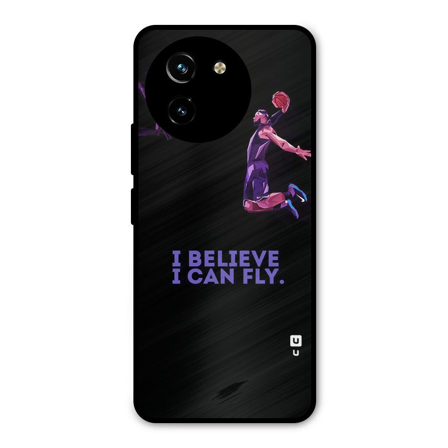 Believe And Fly Metal Back Case for Vivo T3x