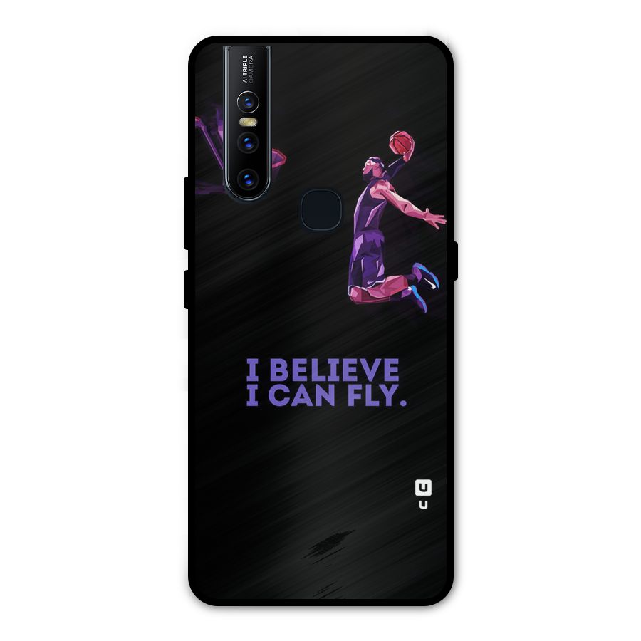 Believe And Fly Metal Back Case for Vivo V15