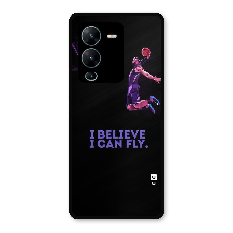Believe And Fly Metal Back Case for Vivo V25 Pro