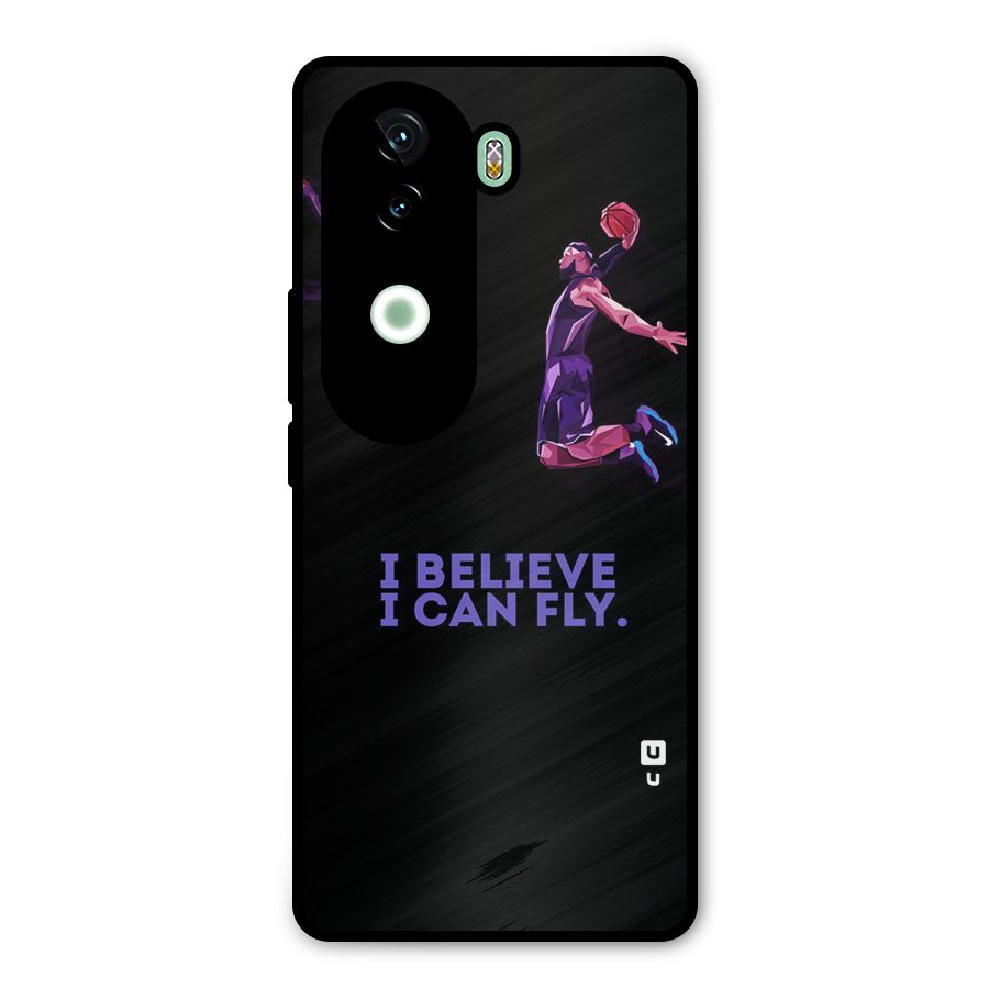 Believe And Fly Metal Back Case for Vivo V40e