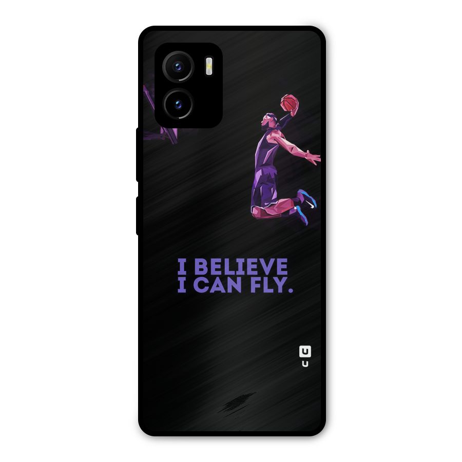 Believe And Fly Metal Back Case for Vivo Y15s
