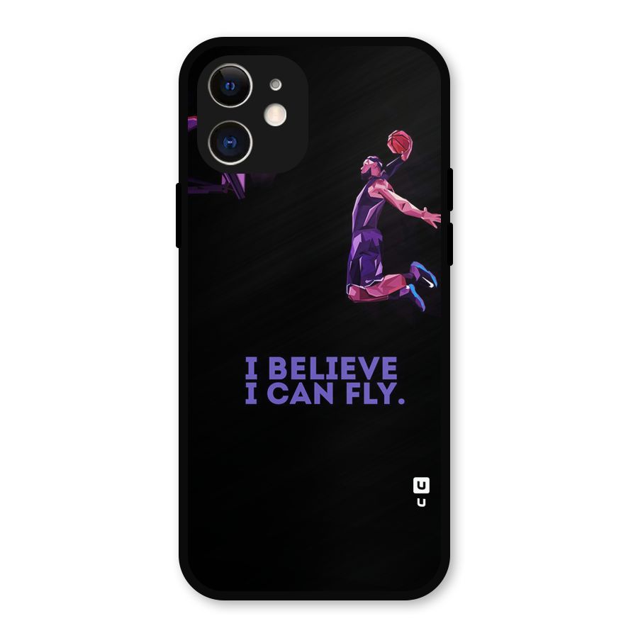 Believe And Fly Metal Back Case for iPhone 12