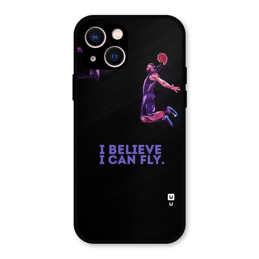 Believe And Fly Metal Back Case for iPhone 13