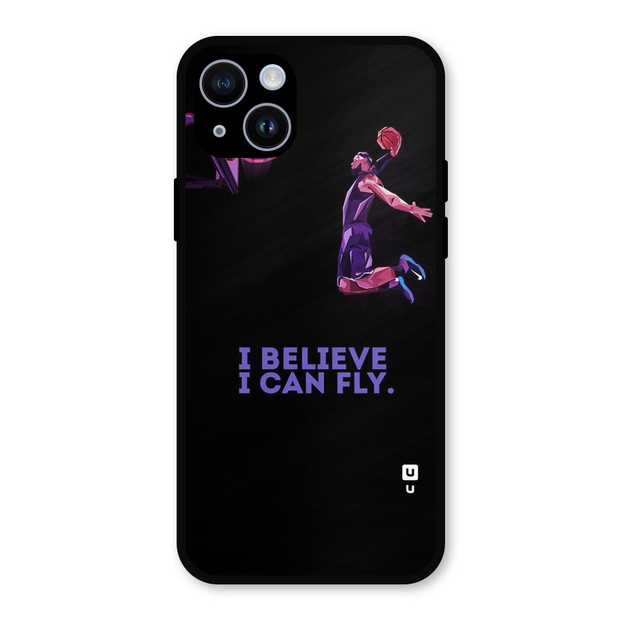 Believe And Fly Metal Back Case for iPhone 14