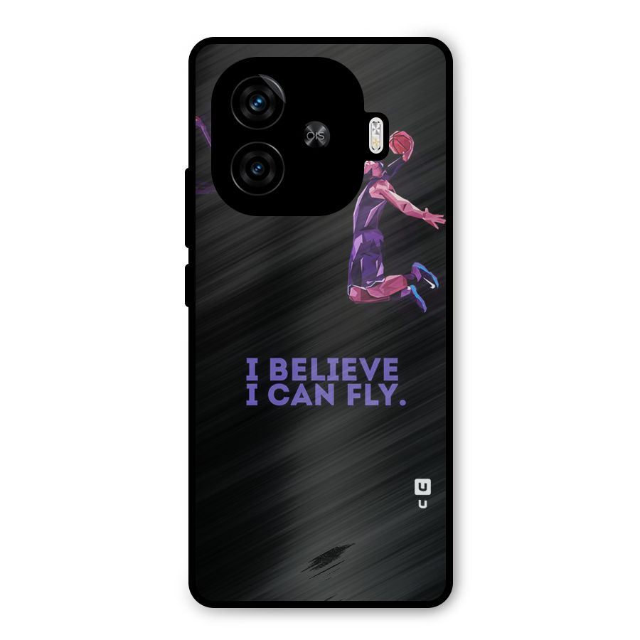 Believe And Fly Metal Back Case for iQOO Z9 Turbo