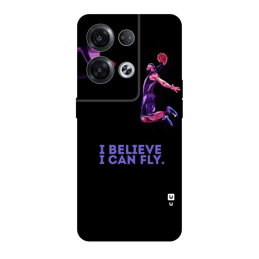 Believe And Fly Original Polycarbonate Back Case for Oppo Reno8 Pro 5G