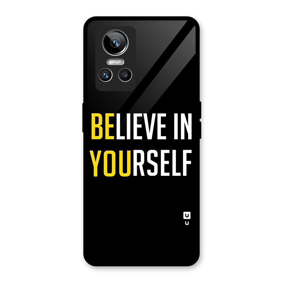 Believe In Yourself Black Glass Back Case for Realme GT Neo 3