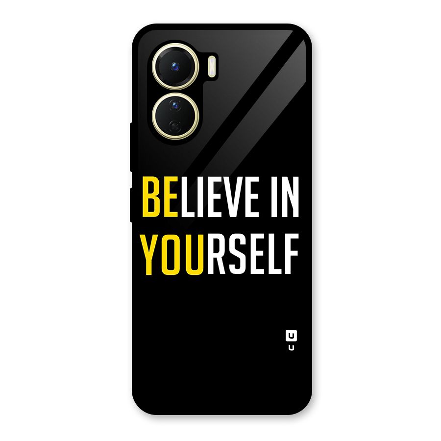 Believe In Yourself Black Glass Back Case for Vivo Y56