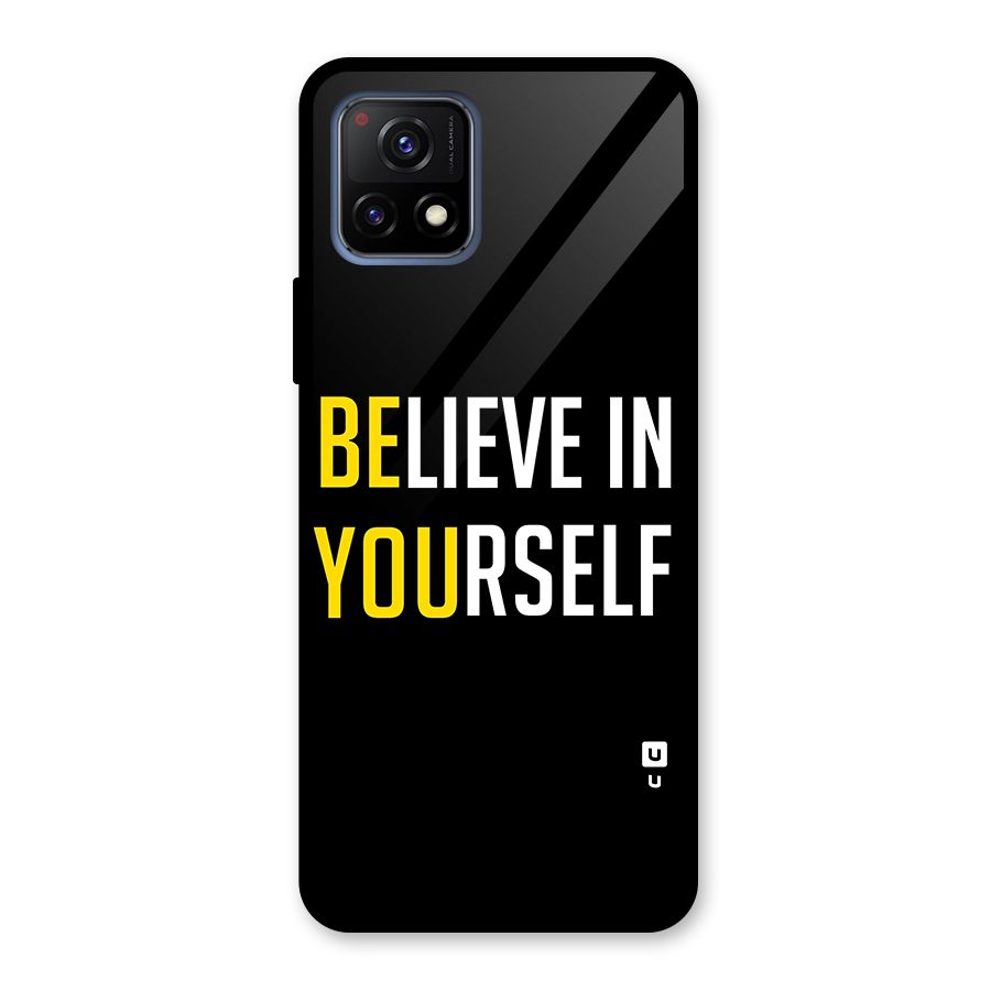 Believe In Yourself Black Glass Back Case for Vivo Y72 5G