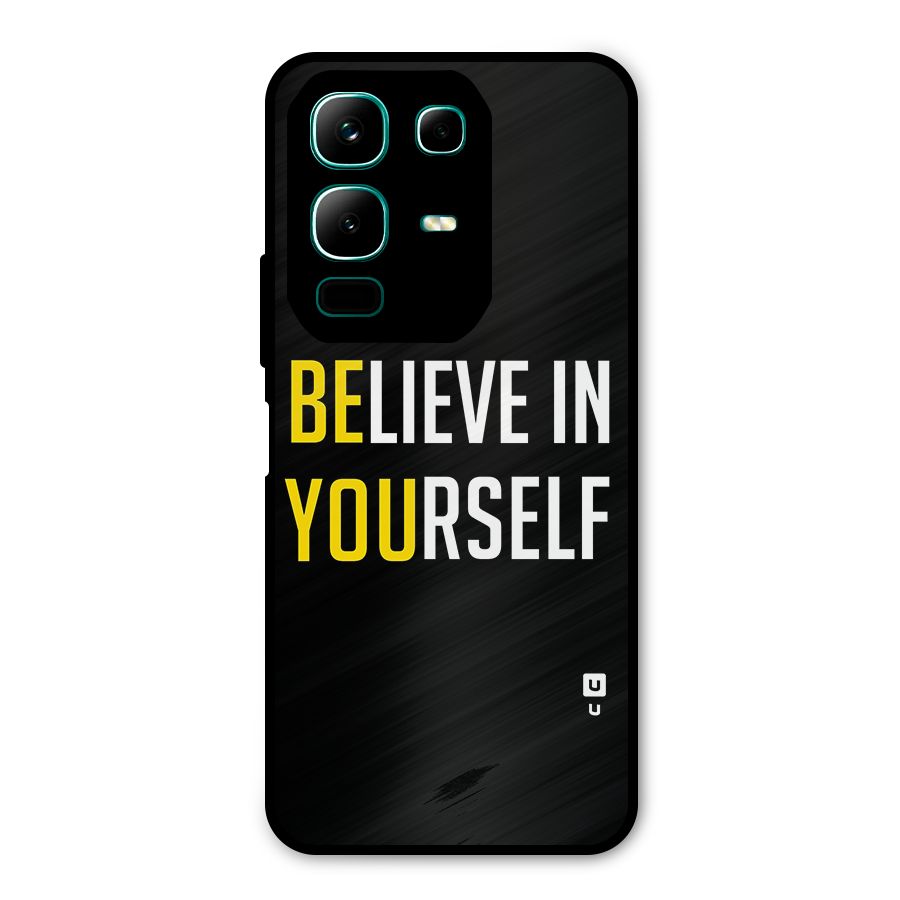 Believe In Yourself Black Metal Back Case for Infinix Note 50x