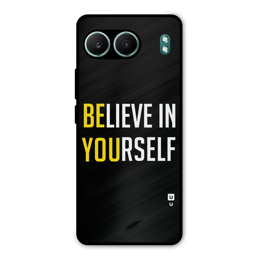 Believe In Yourself Black Metal Back Case for OnePlus Nord 4