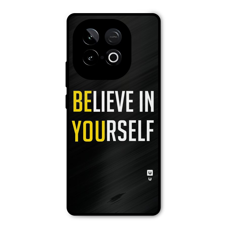 Believe In Yourself Black Metal Back Case for iQOO Neo 10