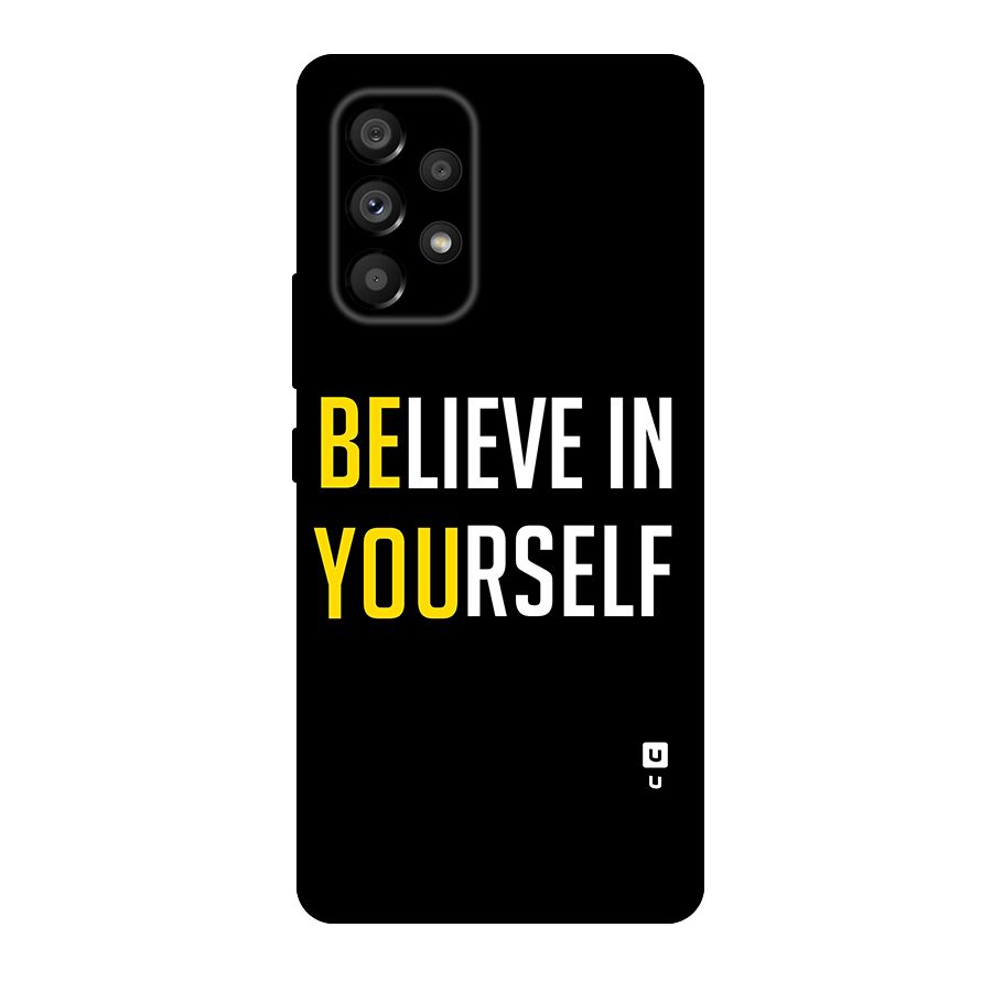 Believe In Yourself Black Original Polycarbonate Back Case for Galaxy A53 5G