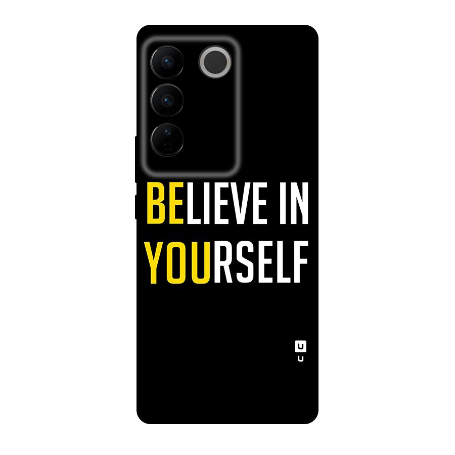 Believe In Yourself Black Original Polycarbonate Back Case for Vivo V27