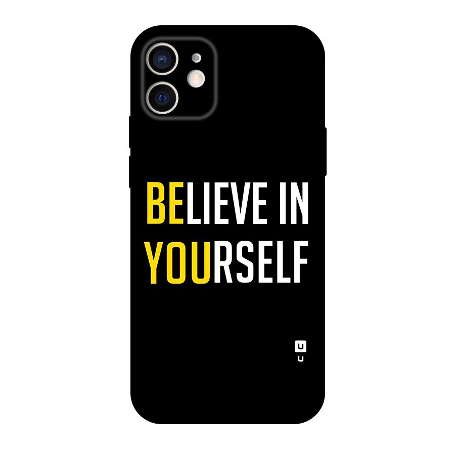 Believe In Yourself Black Original Polycarbonate Back Case for iPhone 12