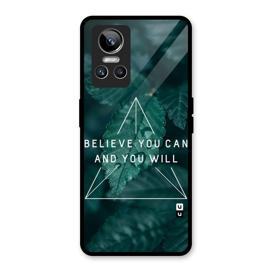Believe You Can Motivation Glass Back Case for Realme GT Neo 3
