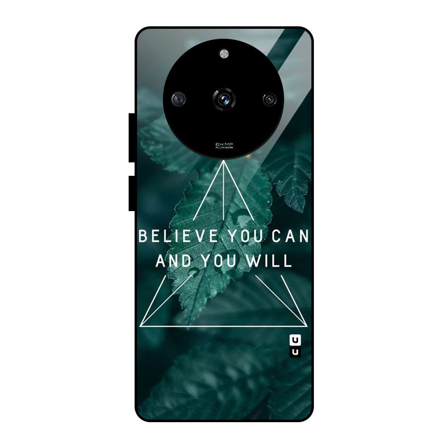 Believe You Can Motivation Glass Back Case for Realme Narzo 60 5G