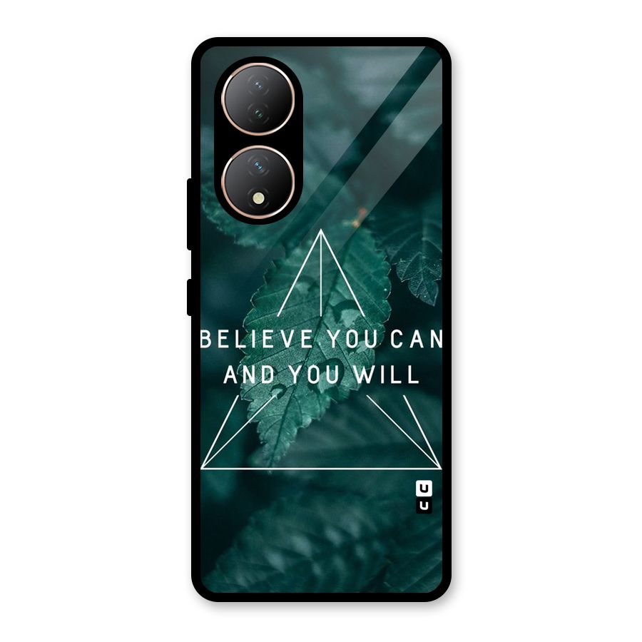 Believe You Can Motivation Glass Back Case for Vivo Y100A