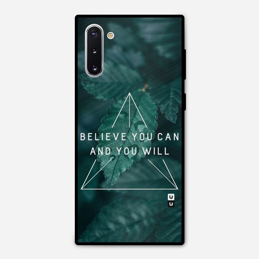 Believe You Can Motivation Metal Back Case for Galaxy Note 10