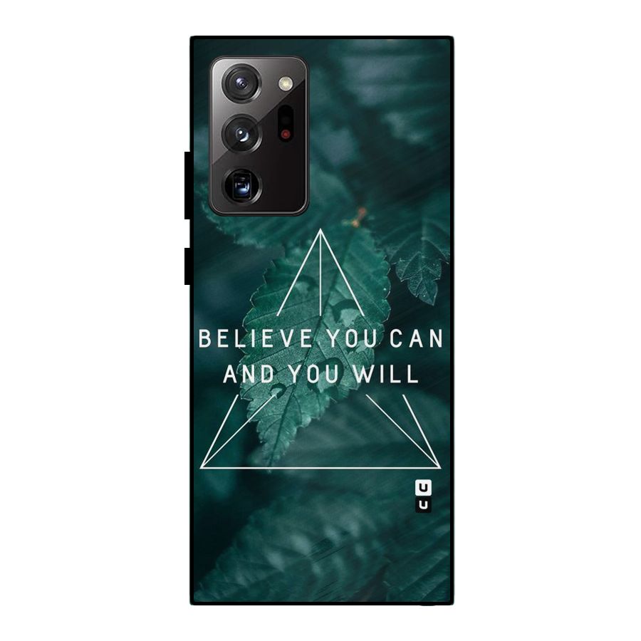 Believe You Can Motivation Metal Back Case for Galaxy Note 20 Ultra 5G