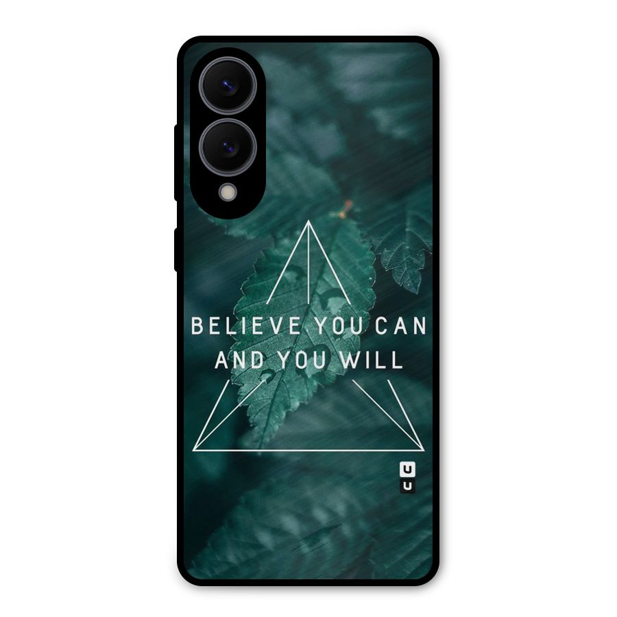 Believe You Can Motivation Metal Back Case for Galaxy S25 Edge