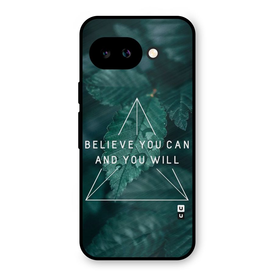 Believe You Can Motivation Metal Back Case for Google Pixel 9a