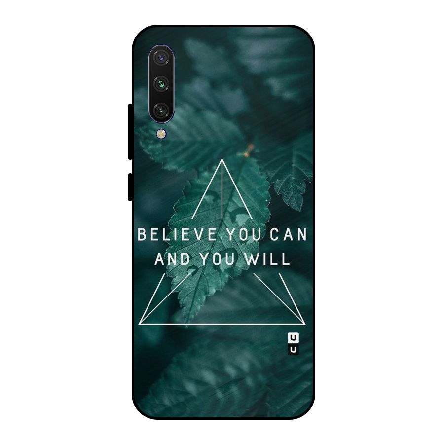 Believe You Can Motivation Metal Back Case for Mi A3