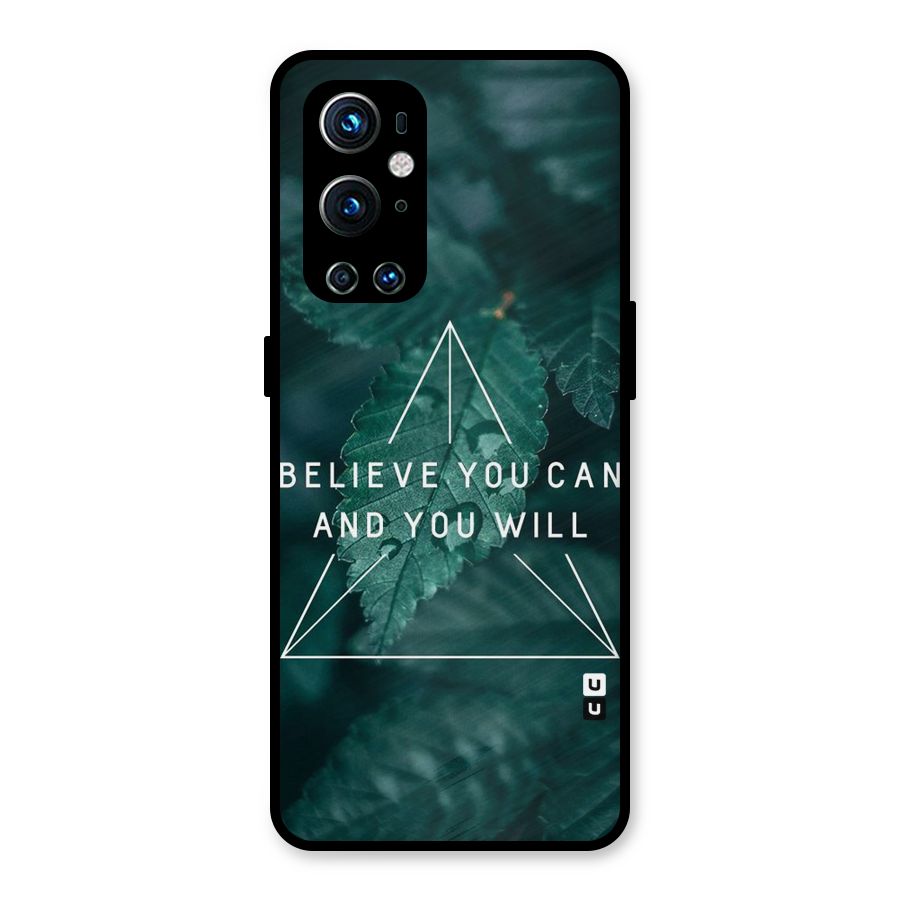 Believe You Can Motivation Metal Back Case for OnePlus 9 Pro