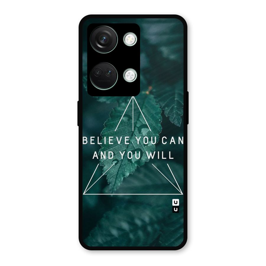 Believe You Can Motivation Metal Back Case for OnePlus Nord 3