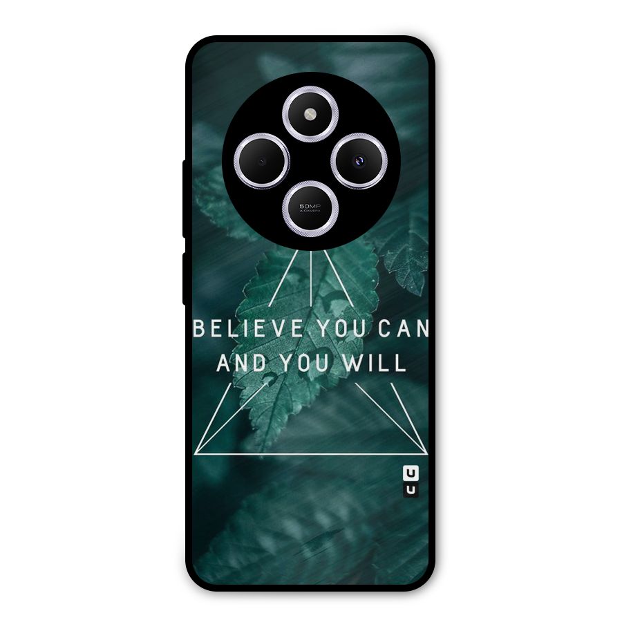 Believe You Can Motivation Metal Back Case for Poco C75 5G