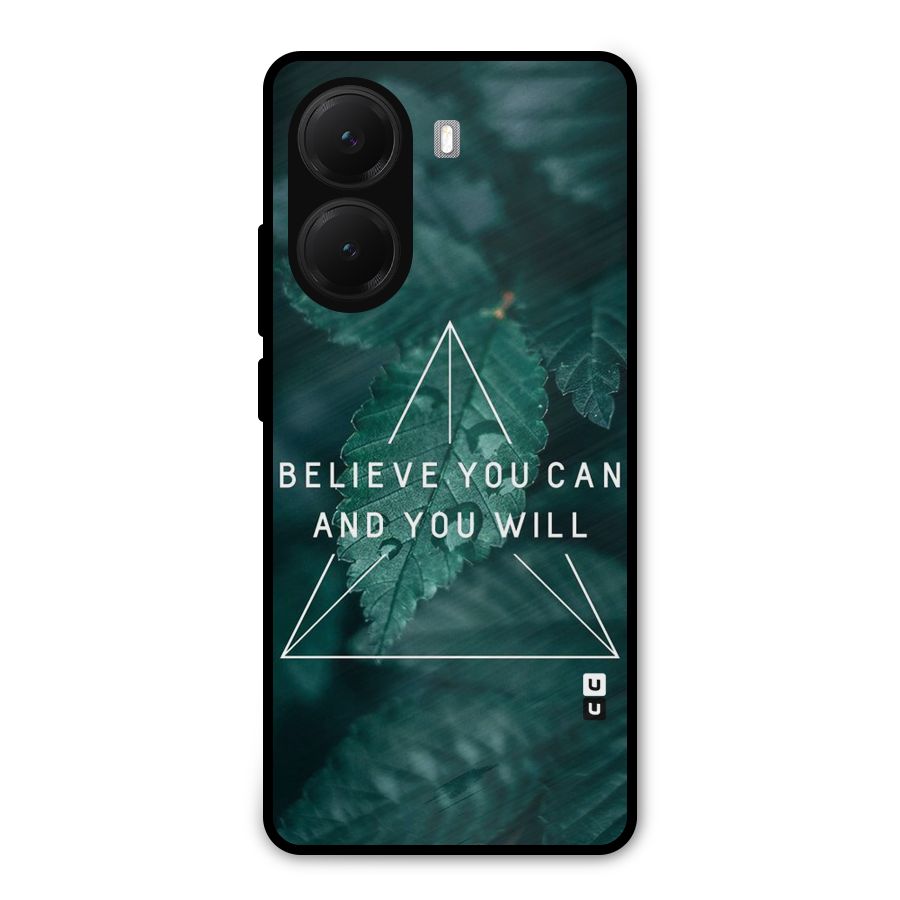 Believe You Can Motivation Metal Back Case for Poco X7 Pro