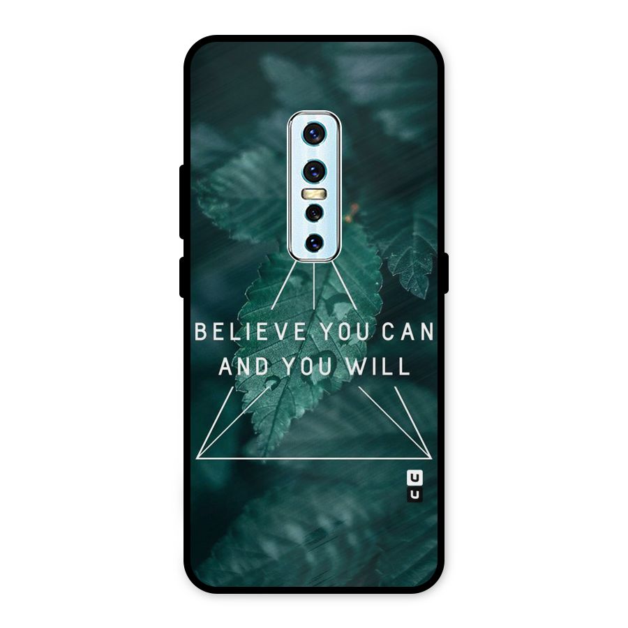 Believe You Can Motivation Metal Back Case for Vivo V17 Pro