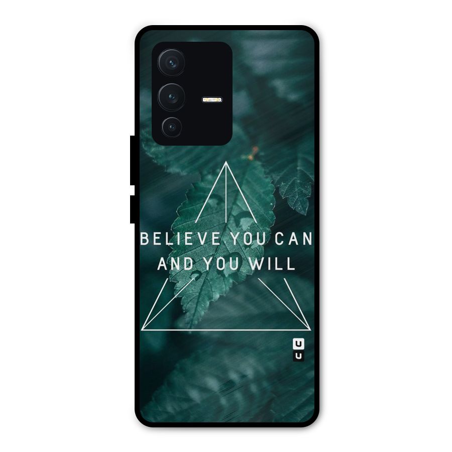 Believe You Can Motivation Metal Back Case for Vivo V23 Pro