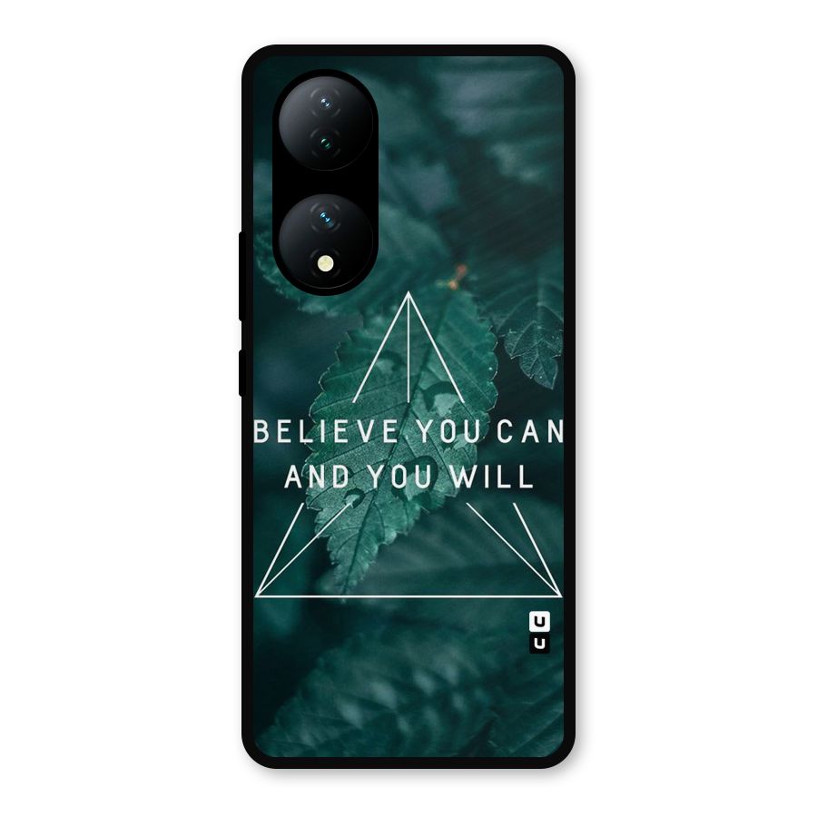 Believe You Can Motivation Metal Back Case for Vivo Y100